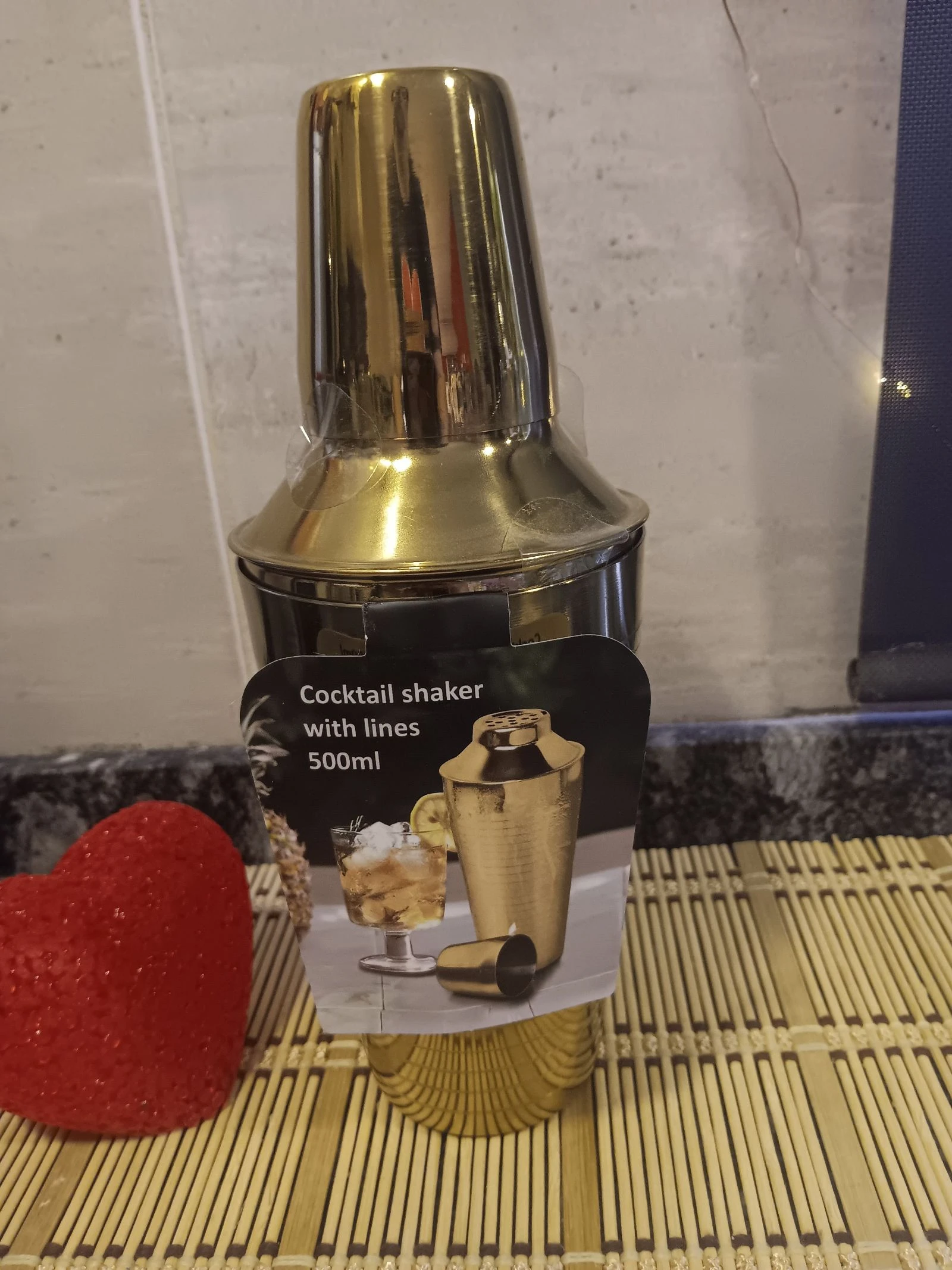 Coctelera dorada nueva de 500 ml – photo 2